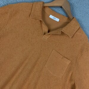 Mr. P. Polo Shirt Mens XXL Short Sleeve Cotton-Towelling Textured Casual Porter